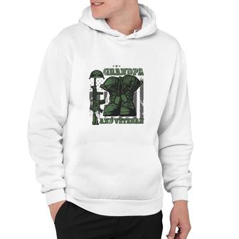 Mens I'm A Dad Grandpa And Veteran Nothing Scares Me Hoodie | Mazezy