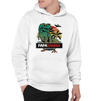 Mens Matching Family Papasaurusrex Father's Day - Grandpa Dad Hoodie | Mazezy
