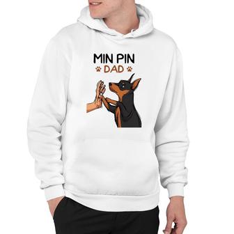 Mens Min Pin Dad Miniature Pinscher Dog Father Men Father's Day Hoodie | Mazezy