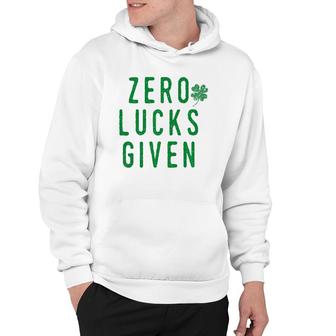 Mens No Lucks Given St Patty's Party Green Parade Gift Hoodie | Mazezy AU