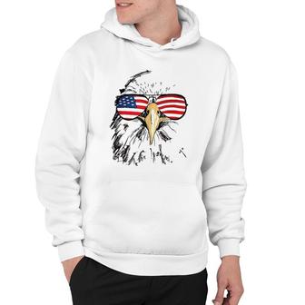 Mens Patriotic Bald Eagle Usa American Flag 4Th Of July Cool Gift Hoodie | Mazezy UK