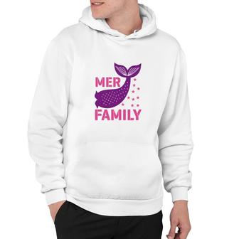 Mer Pink Family Mermaid Matching Family Hoodie - Thegiftio UK