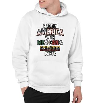 Mexican And Ecuadorian Made In America Mix Heritage Vintage Hoodie | Mazezy