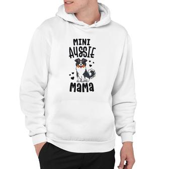 Mini Aussie Mama Toy Australian Shepherd Gifts Hoodie | Mazezy