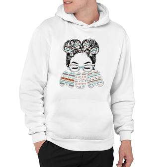 Mum Messy Hair For Moms On Mother's Day Hoodie | Mazezy