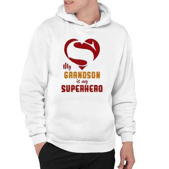 My Grandson Is Superhero Gift Mother Father Day Hoodie | Mazezy