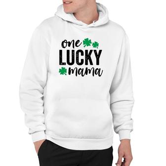 One Lucky Mama St Patrick's Day Gift Green Mom Light Hoodie | Mazezy