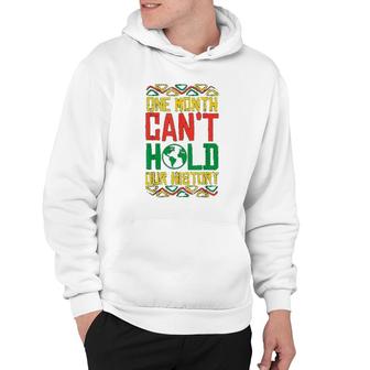 One Month Cant Hold History Kente Black Pride Africa Gift Hoodie | Mazezy