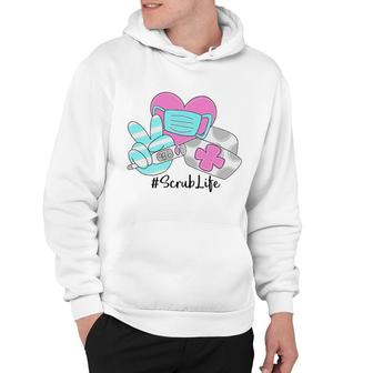 Peace Love Nursing Scrub Hoodie | Mazezy