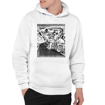 Phil R Motorcycling Motorbikes Hoodie | Mazezy