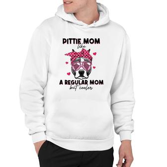 Pittie Like A Regular Mom But Cooler Headband Mother's Day Hoodie | Mazezy