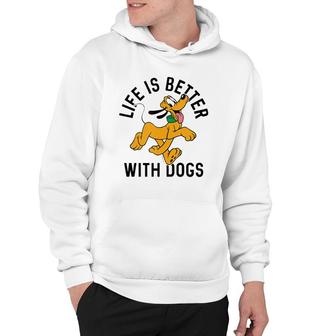 Pluto Life Is Better With Dogs Tank Top Hoodie | Mazezy