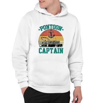 Pontoon Captain Retro Vintage Hoodie - Thegiftio UK