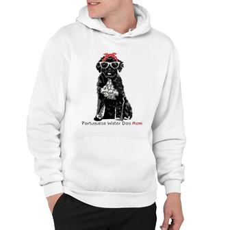 Portuguese Water Dog Mom Retro Mothers Day Gift Idea Hoodie | Mazezy