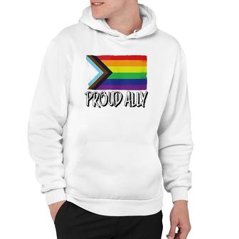 Proud Ally Pride Month Lgbtq Black Pride Flag Hoodie | Mazezy