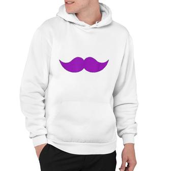 Purple Mustache Moustache Hoodie | Mazezy