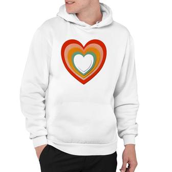 Rainbows And Heart Cutouts Valentines Love Hoodie | Mazezy AU