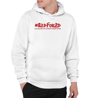 Red For Ed Teacher Solidarity Hoodie | Mazezy