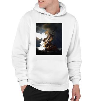 Rembrandt Christ In The Storm On The Sea Of Galilee Hoodie | Mazezy UK