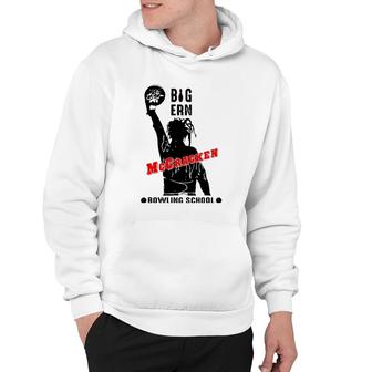 Retro Big Ern Mccracken Bowling School Flower Bowling Hoodie | Mazezy