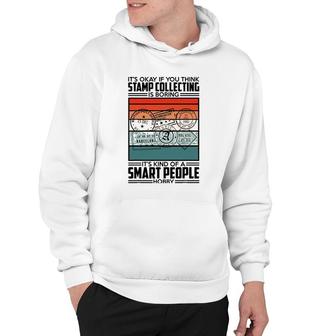 Retro Fun Stamp Collecting Design For Postal Stamp Collector Hoodie | Mazezy