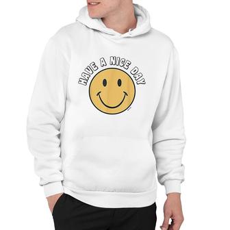 Retro Kid Adult Puck Smile Face Have A Nice Day Smile Happy Face Hoodie - Seseable