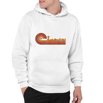 Retro Style Knoxville Tennessee Skyline Hoodie | Mazezy
