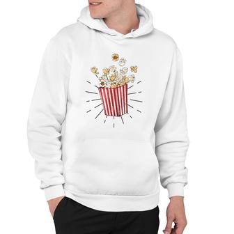 Retro Vintage Popcorn - For Cinema And Living Room - Popcorn Hoodie | Mazezy