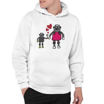 Robot Mom Mother And Son Love Mother's Day Hoodie | Mazezy