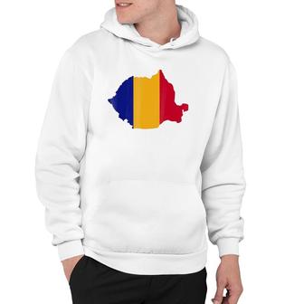Romania Map Flag Gift Hoodie | Mazezy