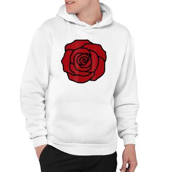 Rose Flower Red Rose Hoodie | Mazezy