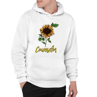 School Career Counselor Sunflower T Gift Hoodie | Mazezy