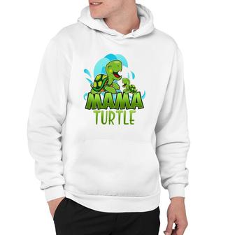 Sea Turtle Family Mama Child Mother Laughing Family Group Hoodie | Mazezy