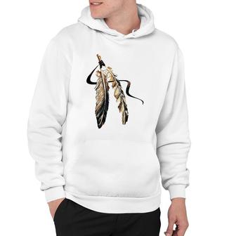 Southwest Native American Indian Tribal Art Colorful Feather Hoodie | Mazezy