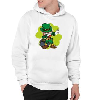 St Patrick's Day Dabbing Leprechaun Boys Kids Men Dab Youth Hoodie | Mazezy