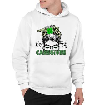 St Patricks Day One Lucky Caregiver Hoodie | Mazezy