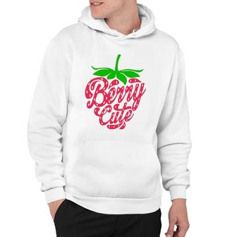 Strawberry Berry Cute Summer Fruit For Berry Lover Hoodie | Mazezy