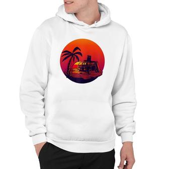 Summer Sunset - Love Van - Travel - Romanic Graphic Hoodie | Mazezy