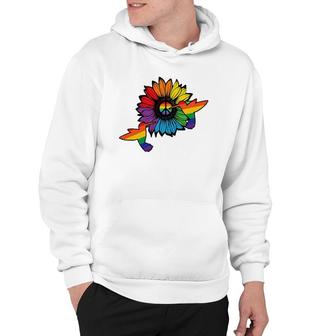 Sunflower Hummingbird Lgbt Flag Gay Pride Month Lgbtq Hoodie | Mazezy