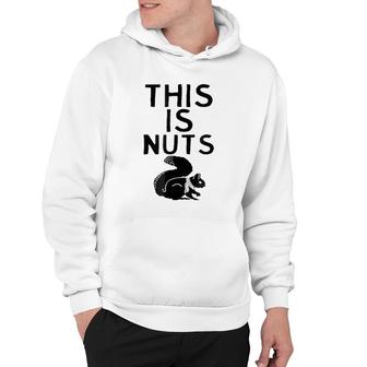 This Is Nuts - Funny Squirrel Animal Humor Wordplay Hoodie | Mazezy
