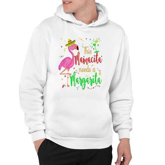 This Mamacita Needs A Margarita Flamingo Mom Hoodie | Mazezy