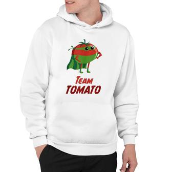 Tomato Super Hero For Vegans And Vegetarians Hoodie | Mazezy