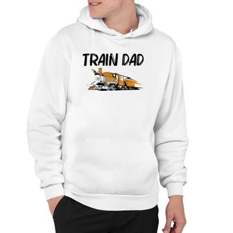 Train Gift For Dad Men Cool Locomotives Train Conductors Hoodie | Mazezy