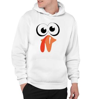 Turkey Face Thanksgiving Costume Silly Family Pilgrim Hoodie