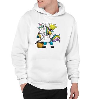 Unicorn Girl Funny Cleaning Lady Housekeeper Maid Service Hoodie | Mazezy