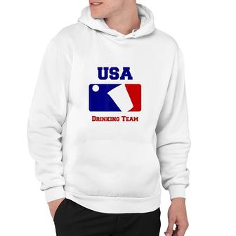 Usa Drinking Team Funny Party Beer Pong Game Hoodie - Thegiftio UK