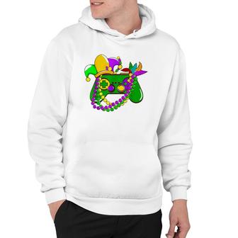 Video Game Gamer New Orleans Mardi Gras Festival Costume Hoodie | Mazezy
