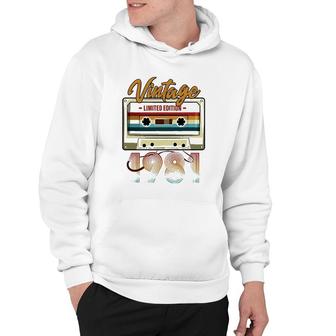 Vintage 1981 40Th Birthday Cassette Tape For Men Women B-Day Hoodie | Mazezy