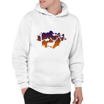 Vintage Hunting Funny Elk Hunter Hoodie - Thegiftio
