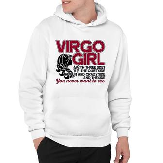 Virgo Girl Has Three Sides Hoodie | Mazezy